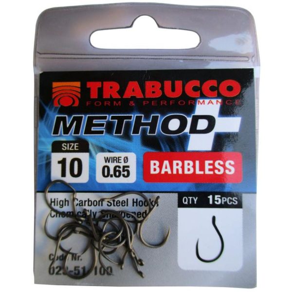 Trabucco Method Plus Feeder 14 Ami con Occhiello, Amo Feeder Senza Ardiglione 15pz