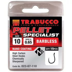   Trabucco Pellet Specialist 12 Amo con Occhiello Senza Ardiglione 15pz