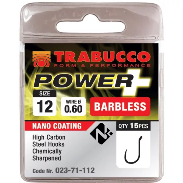 Trabucco Power + 18 Ami con occhiello, Senza ardiglione 15pz