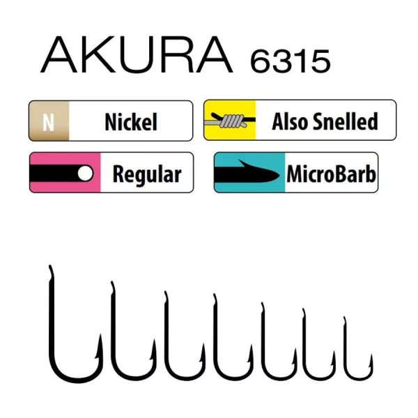 Trabucco Akura 6315 20 Amo a paletta, Barbed 15pz