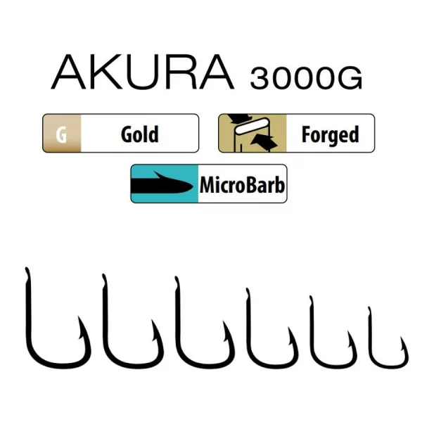 Trabucco Akura 3000G 14 Amo con paletta e ardiglione 15pz