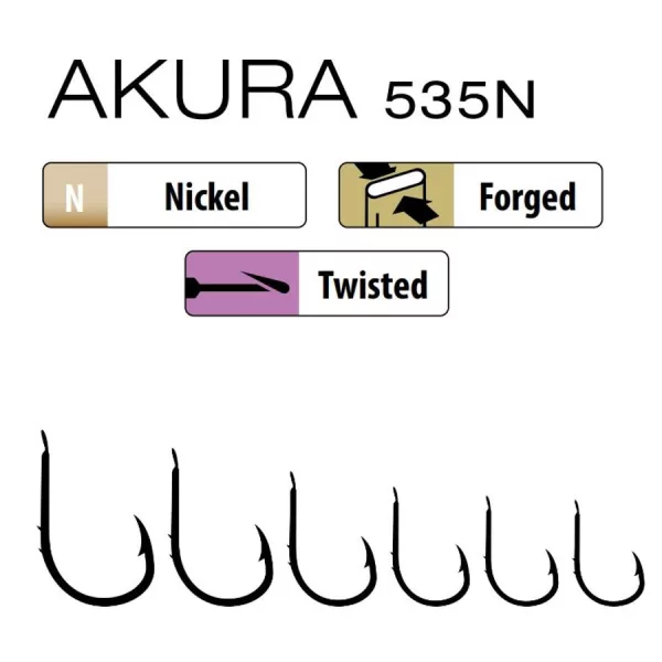 Trabucco Akura 535N 06 Amo a paletta con ardiglione 15 pz