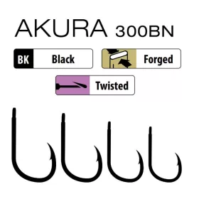 Trabucco Akura 300 BN 06 Amo a paletta con ardiglione 10 pz