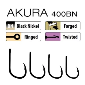   Trabucco Akura Continental 400 BN 01 Amo con occhiello e ardiglione 10 pz