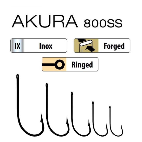 Trabucco Akura 800 SS 5/0 Amo da Pesca Predatore 6pz