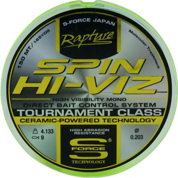 Rapture Spin Hi-Viz 150m 0,16mm Monofilo per Linea Principale