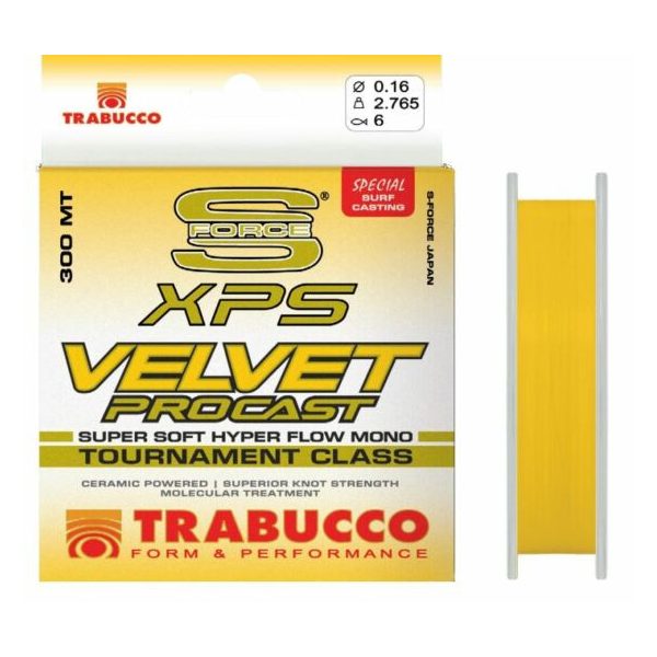 Trabucco S-Force XPS Velvet Pro Cast 300m 0,18mm Monofilo Lenze Madre