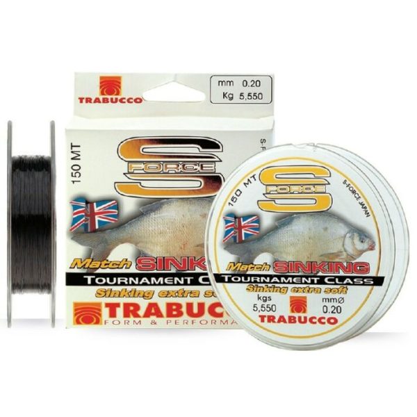 Trabucco S-Force Match Affondante 150m 0,16mm Filo principale monofilamento
