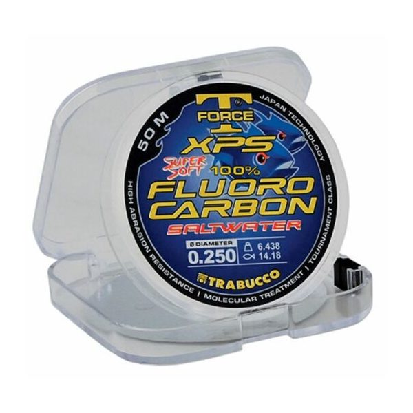 Trabucco T-Force XPS Fluorocarbon per acqua salata 2013 50m 0,145mm Monofilo da terminale