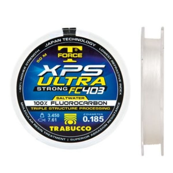 Trabucco T- Force XPS Ultra Fluorocarbon 403 Saltwater 50m 0,33mm Monofilo da terminale