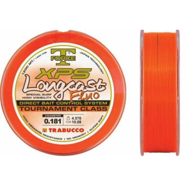 Trabucco T-Force Xps Long Cast Fluo 1200m 0,22mm Monofilo linea principale