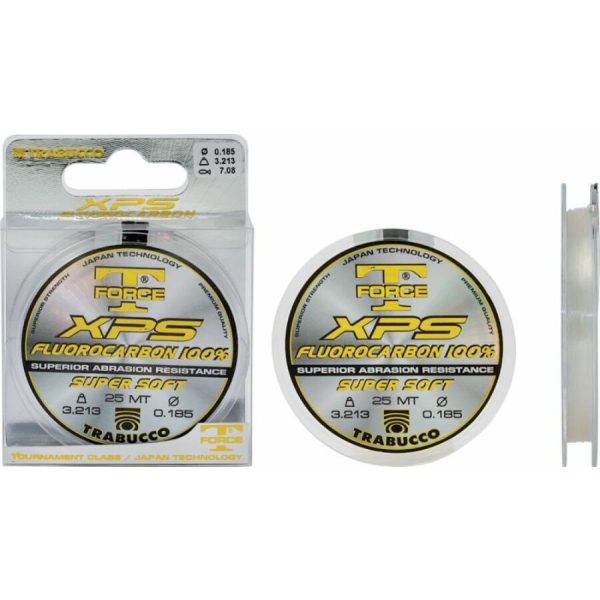 Trabucco T-Force Fluorocarbon 25m 0,240mm Monofilo da Terminale