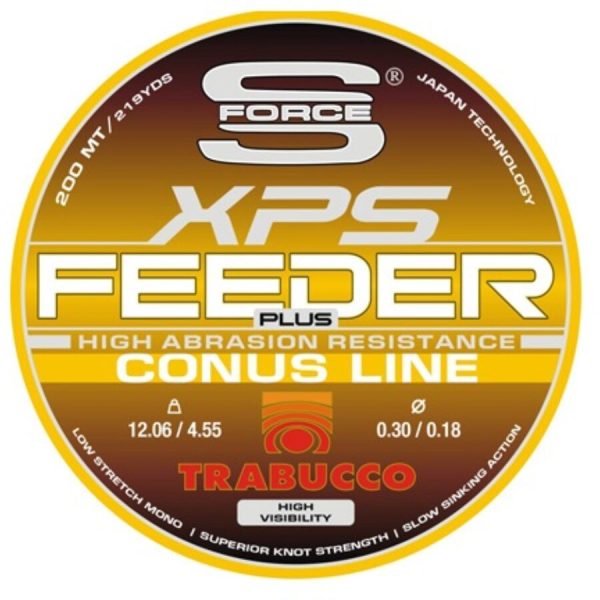Trabucco S-Force Feeder Plus Conus 200m 0,35-0,25mm Monofilo Lenzo Madre