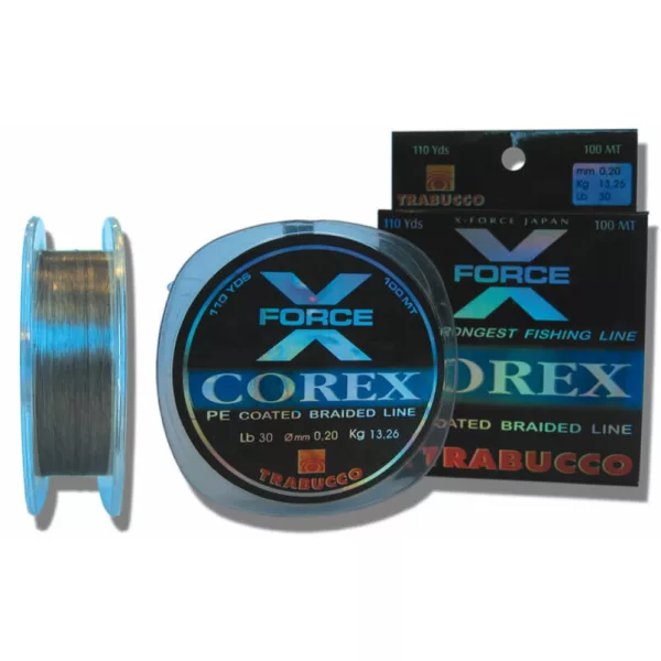 Trabucco X-Force Corex Pe Coated 100m 0,10mm Trecciato