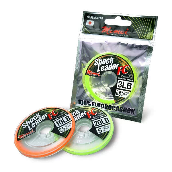 Momoi Shock Leader FC Víztiszta 0,33mm 20m Fluorocarbon Előkezsinór