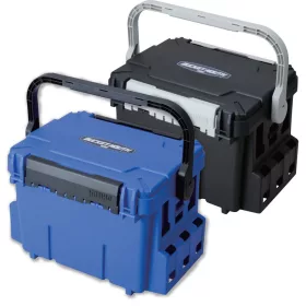   Meiho Bucket Mouth BM-7000 Fekete Szerelékes Láda 47,5x33,5x32cm