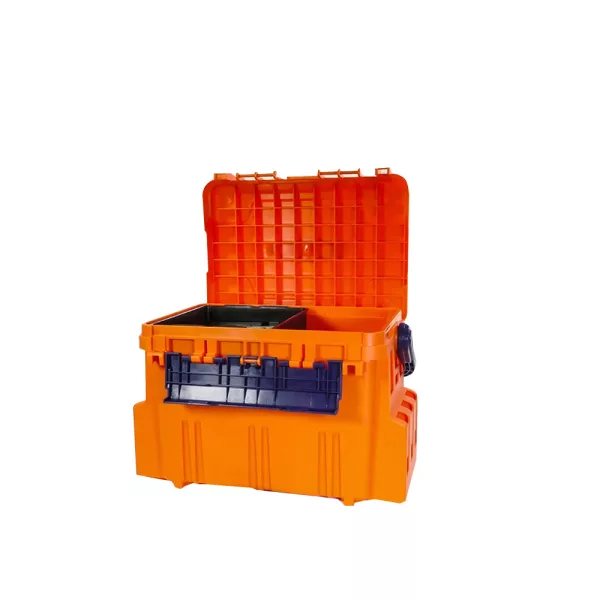 Meiho Bucket Mouth BM-5000 Narancs Szerelékes Láda 44,1x29,3x29,3cm