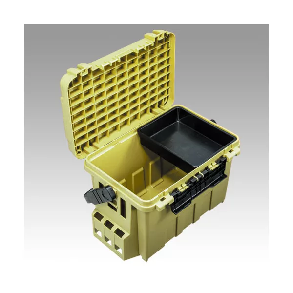 Meiho Bucket Mouth BM-9000 Khaki Szerelékes Láda 54x34x35cm