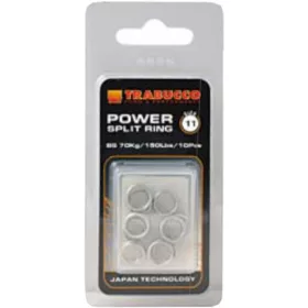 Trabucco Power Split Ring 12,5mm Anello Portachiavi 6pz