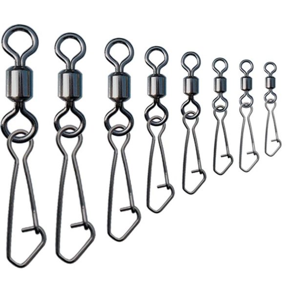 Trabucco Rolling Hooked Snap 22 Girella con moschettone 12 pz