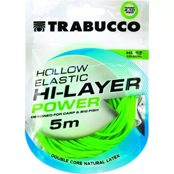Trabucco Hi-Layer Hollow Elastic Power Elastico per Roubasienne Cavo 2,1mm 5m