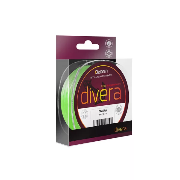 Delphin DIVERA Feeder / verde fluo 0,12mm 12lbs 150m