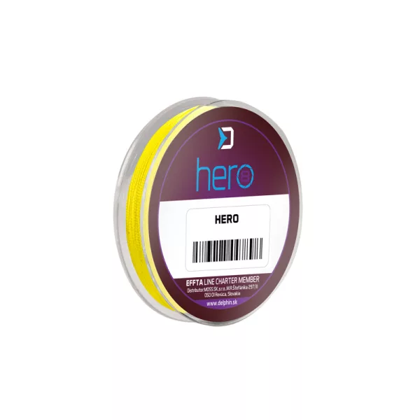 Delphin HERO 8 0,14mm Trecciato Giallo fluo