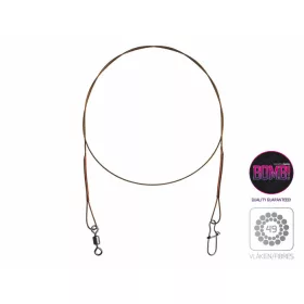   Delphin Filo d'acciaio Bomb! con Girella e Moschettone 20cm 2pz