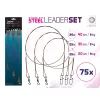 Delphin Set BOMB! terminale in acciaio con moschettone/7 fili (75x /20,30,40cm/12kg)