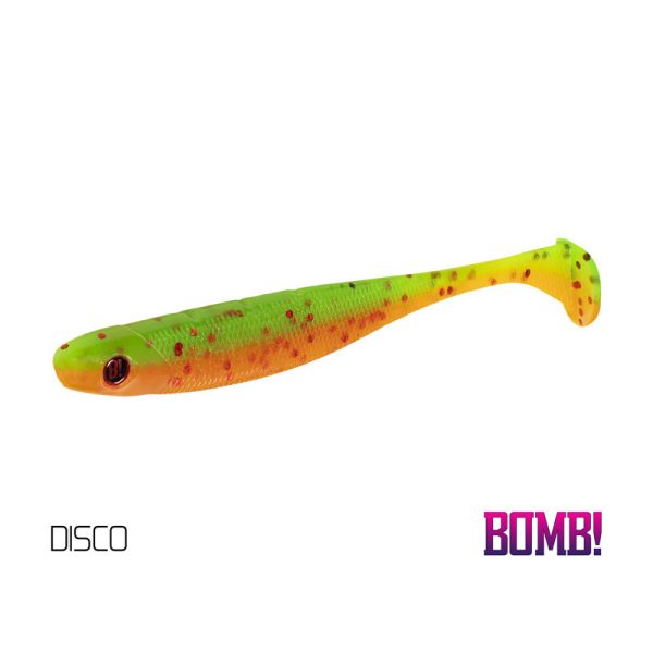 Delphin BOMB! Coda di gomma Rippa - Disco 5pz Esche artificiali in gomma 8cm