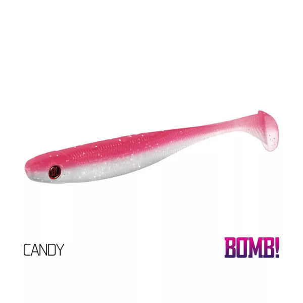 Delphin BOMB! Gumihal Rippa - Candy 5 pezzi Esche artificiali in gomma 5cm