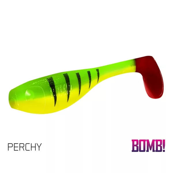 Delphin BOMB! Softbait Fatty / 5 pz Esca artificiale in gomma 10cm