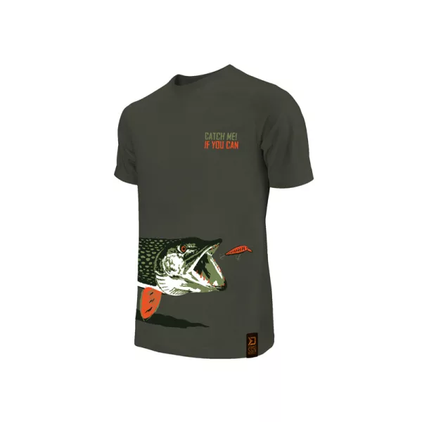 Delphin - Catch me! Luccio Verde scuro - Maglietta - XL