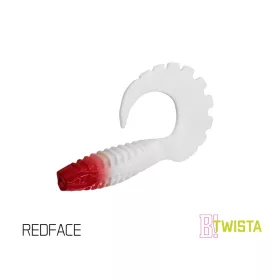 Esca in gomma Delphin TWISTA UVs / 5 pz 8cm/RedFACE