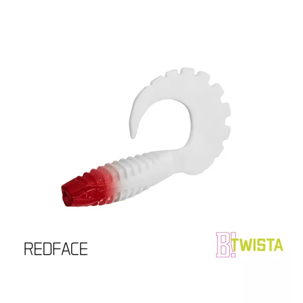 Esca in gomma Delphin TWISTA UVs / 5 pz 8cm/RedFACE