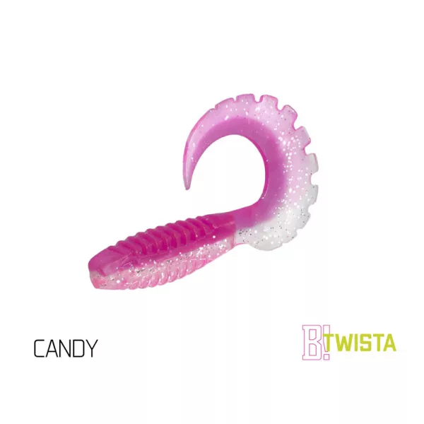 Esca in gomma Delphin TWISTA UVs / 5 pz 10cm/CANDY