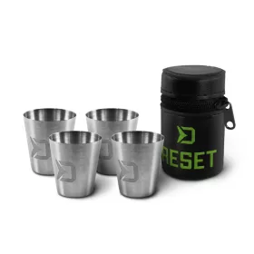 Set di bicchieri in acciaio inossidabile Delphin RESET 4in1