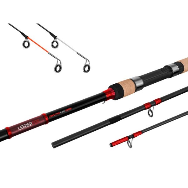 Canna da feeder Delphin LEEDER + 2 cimini 390cm/130g/3 pezzi
