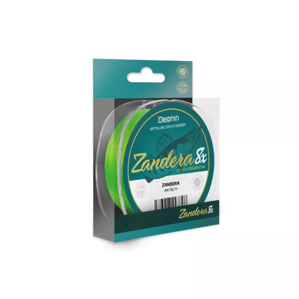 Delphin ZANDERA 8 / verde fluo 0,18mm 14,6kg 150m