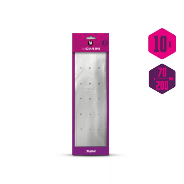Delphin PVA n tastic sacchetto PVA con fori e nastro di fissaggio / 10 pezzi 200x70mm