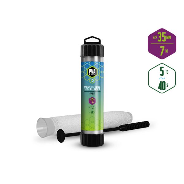 **Delphin** PVA n'tastic Rete Tubo + Asta di Compressione 35mm, 7m