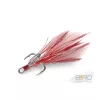 Delphin B!RD Hook TRIPLE / 3 pz piume rosse #10