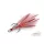 Delphin B!RD Hook TRIPLE / 3 pz piume rosse #8
