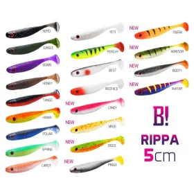   Delphin DuoPACK BOX Top mix BOMB! Rippa / 12x 5 pz 5cm/MIX esca morbida