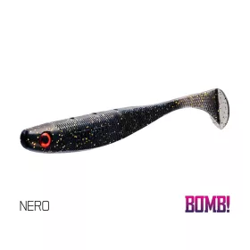   Delphin DuoPACK BOX BOMB! Rippa / 12x 5 pz. 5cm/NERO esca morbida