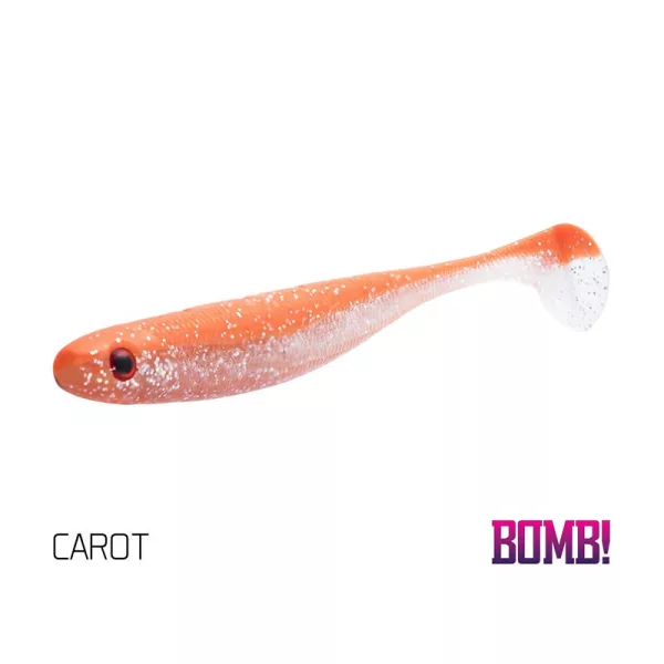 Delphin DuoPACK BOX BOMB! Rippa / 12x 5 pz. 5cm/CAROT esca morbida