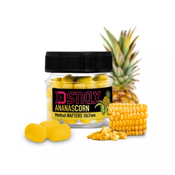 Delphin D SNAX WAFT esca 7x5.5mm/20g Mais-Ananas wafters
