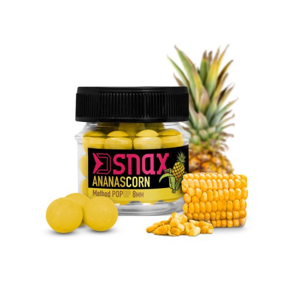 Delphin D SNAX POP esca 12mm/20g Mais-Ananas Pop Up Feeder Esche