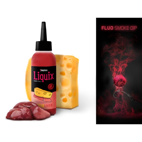 Delphin Fluo dip D SNAX LiquiX /100ml Formaggio - fegato liquid