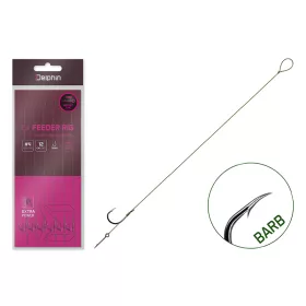   Delphin NOLIMIT 12cm misura 6 Amo pre-legato ad anello con ardiglione e spillo per esca 6 pz